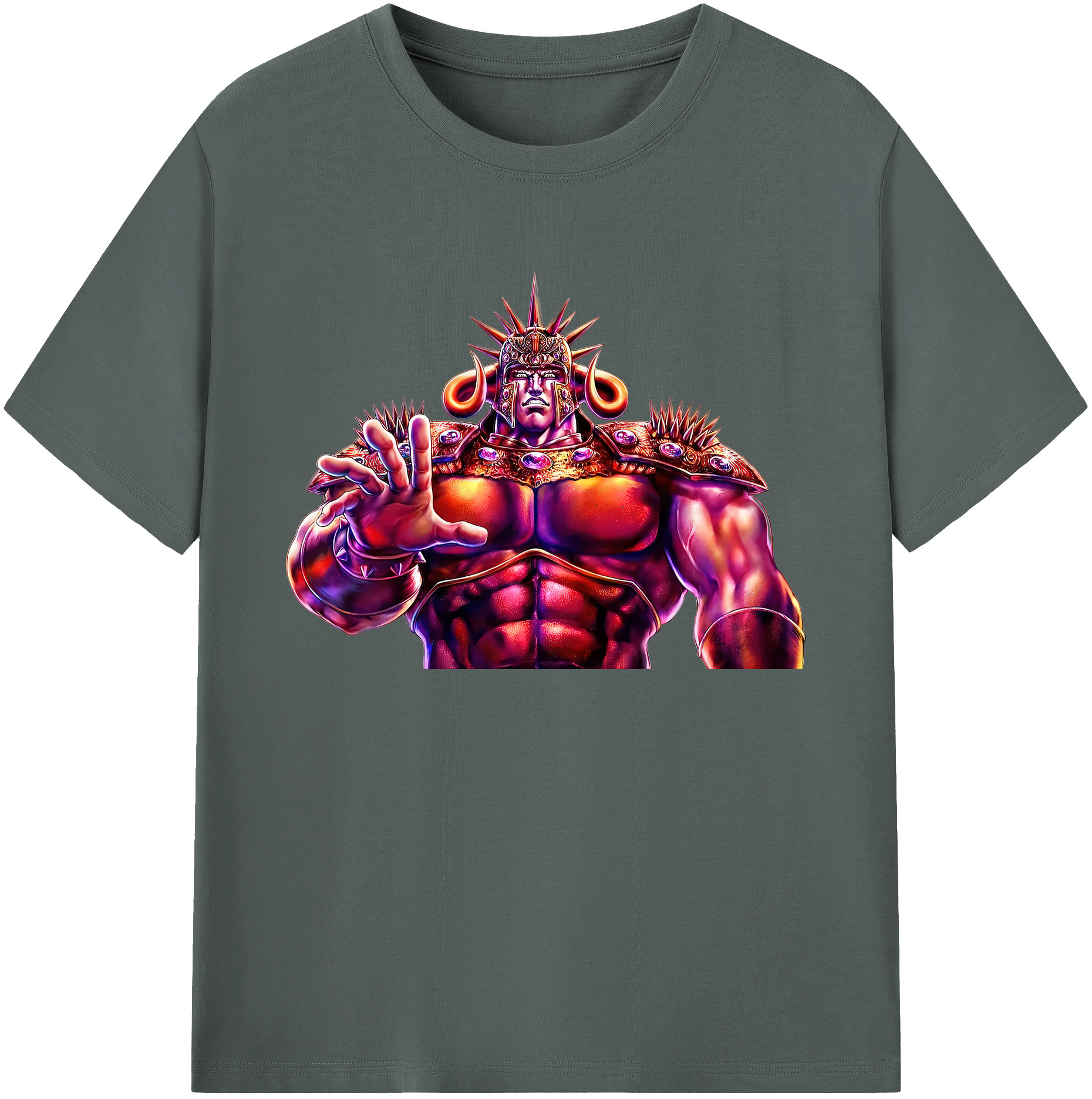 （画像用） 北斗の拳 Fist of the North Star 綿100％ メンズ半袖Tシャツ｜肌触りやわらか＆通気性